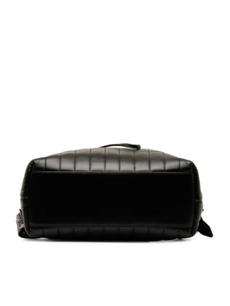 Mochila de cuero retro Yves Saint Laurent Vintage negro
