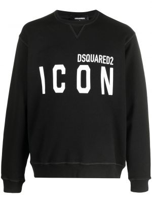 Sweatshirt mit rundhalsausschnitt Dsquared2 schwarz