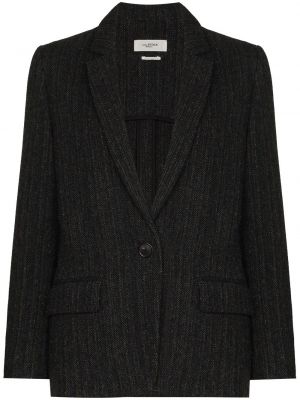 Tweed lang blazer Isabel Marant étoile svart