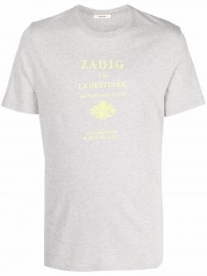 Camiseta con estampado Zadig&voltaire gris