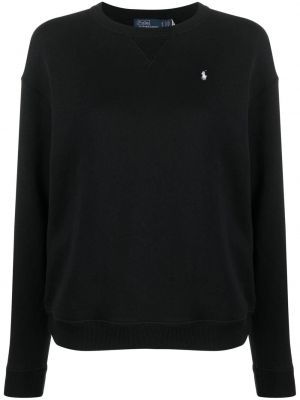 Medvilninis medvilninis polo marškinėliai slim fit Polo Ralph Lauren juoda