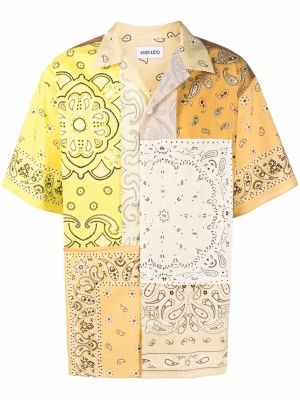 Camicia con stampa Kenzo giallo