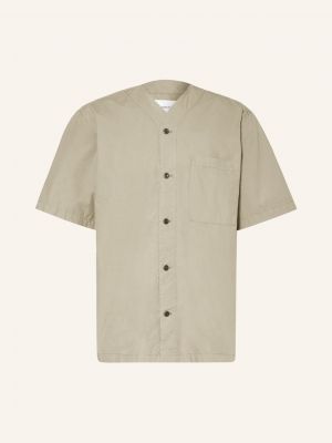 Košile s krátkými rukávy Norse Projects khaki