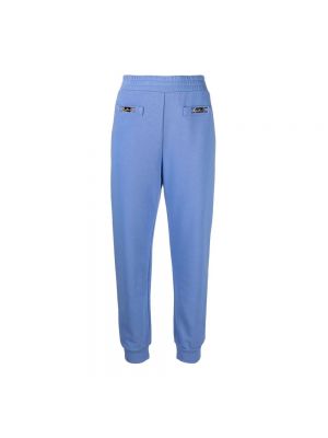Spodnie sportowe polarowe Elisabetta Franchi niebieskie