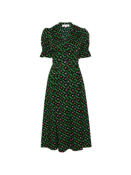 Sukienka midi w geometryczne wzory Diane Von Furstenberg
