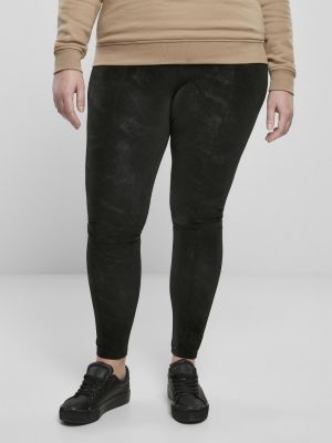 Кожаные брюки из искусственной кожи Urban Classics черные