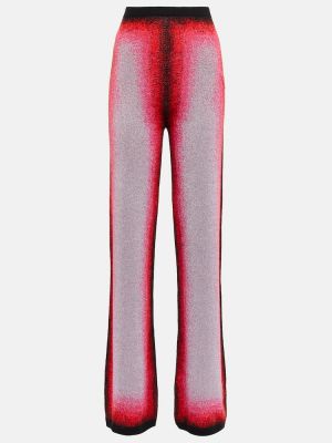 Relaxed прав панталон с градиентным принтом Y Project червено