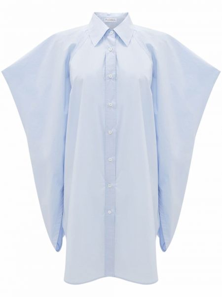 Drapované košeľové šaty Jw Anderson modrá