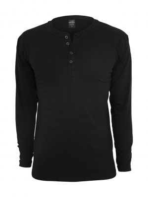 Marškinėliai ilgomis rankovėmis Urban Classics juoda