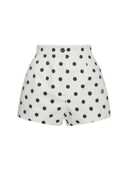 Plettet shorts Dolce & Gabbana hvid