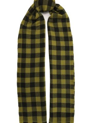 Зеленый шелковый шарф Rick Owens