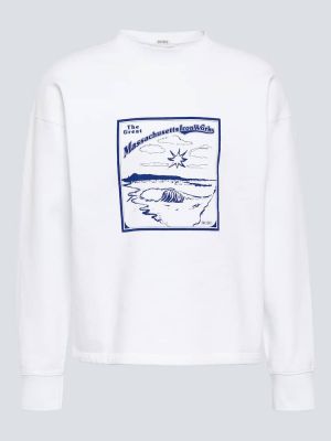 Jersey sweatshirt aus baumwoll Bode weiß