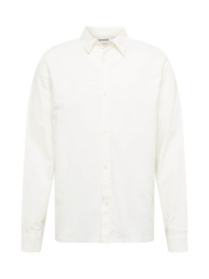 Памучна риза Weekday бяло