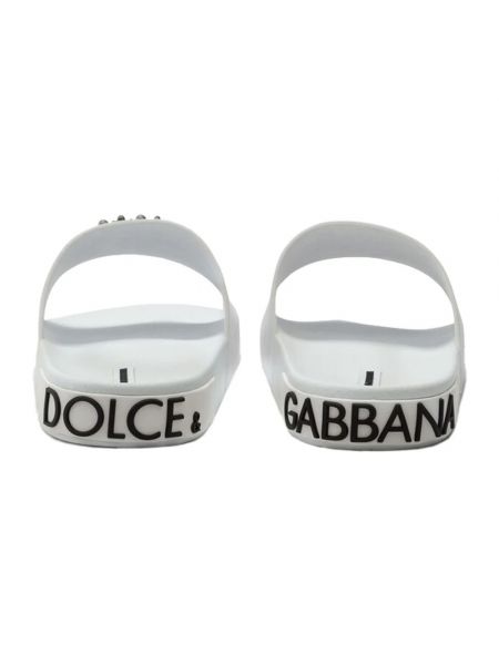 Sandalias sin tacón Dolce & Gabbana blanco