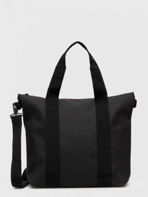 Τσάντα shopper Rains μαύρο