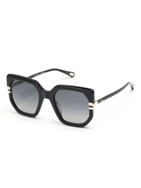 Oversized sluneční brýle Chloé Eyewear černé