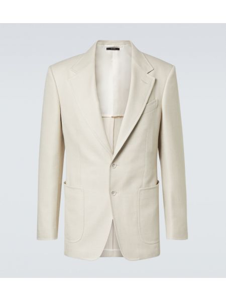 Ipek keten yün blazer Tom Ford