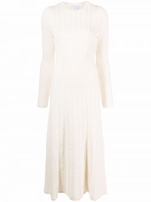 Sukienka prążkowana Gabriela Hearst, biały