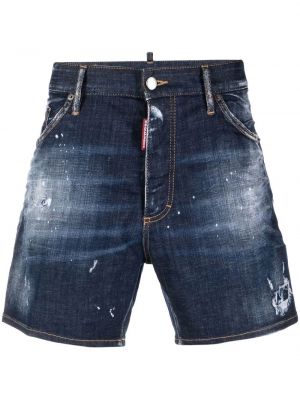 Distressed jeans shorts Dsquared2 blau