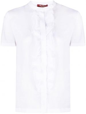 Риза с волани 's Max Mara бяло