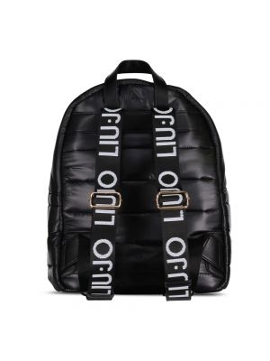 Pikowany plecak z nadrukiem Liu Jo czarny