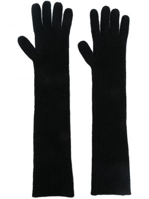 Кашмирени ръкавици Loulou Studio черно