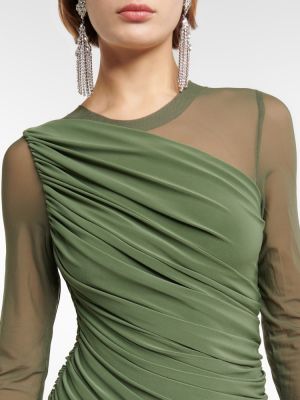 Midi šaty jersey Norma Kamali zelené