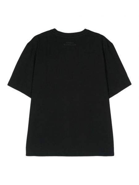 Koszulka bawełniana Studio Nicholson czarna