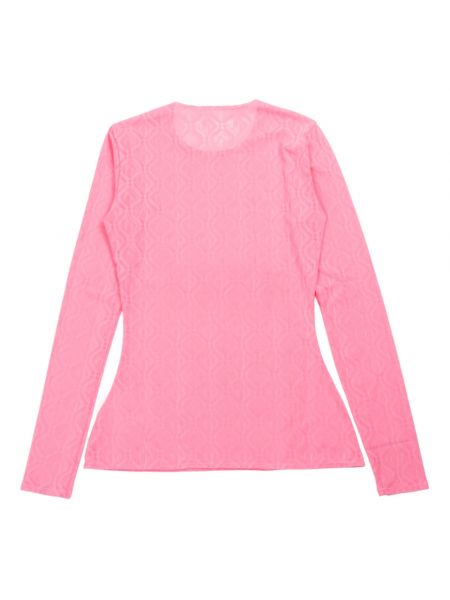 Camiseta de tejido jacquard Marine Serre rosa