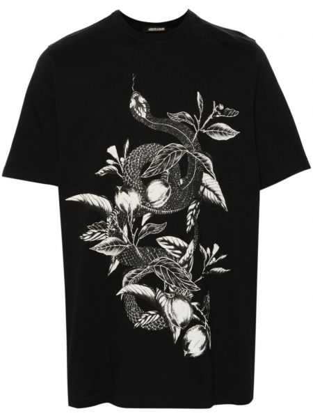 Βαμβακερή μπλούζα με σχέδιο Roberto Cavalli