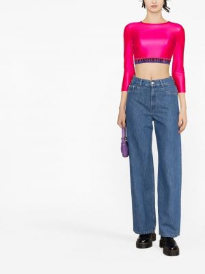 Top court Versace Jeans Couture rose