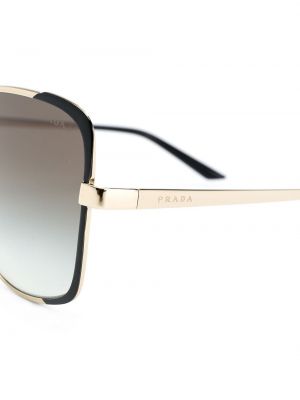 Oversized sluneční brýle Prada Eyewear černé