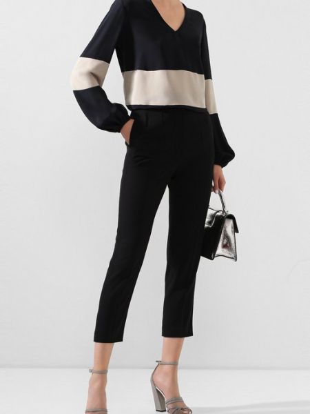 Шелковый пуловер Giorgio Armani черный