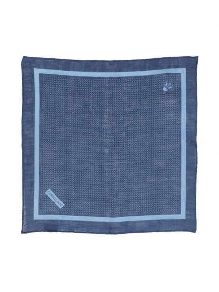 Cravate en lin à imprimé avec poches Corneliani bleu