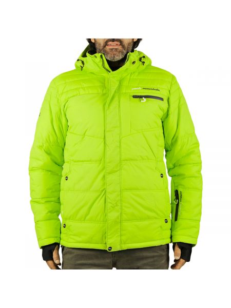 Pikowana kurtka narciarska Peak Mountain zielona