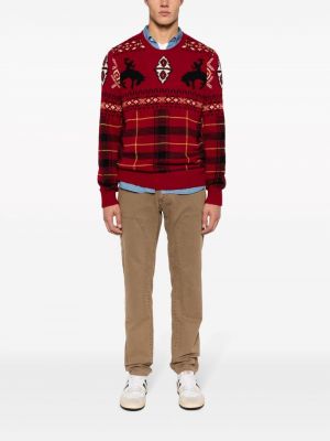 Rūtainas kokvilnas džemperis velveta Polo Ralph Lauren