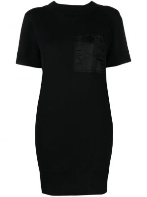 Bavlnené mini šaty Sacai čierna