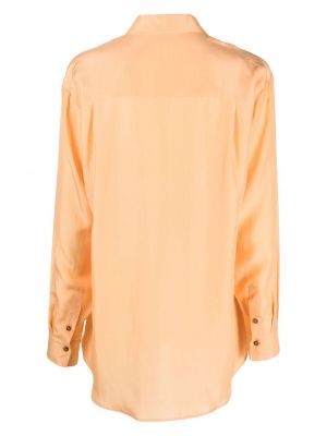 Jedwabna koszula Alysi pomarańczowa