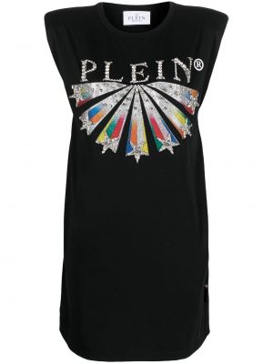 Kleid mit print Philipp Plein schwarz