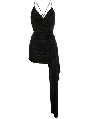 Sukienka koktajlowa asymetryczna drapowana Alexandre Vauthier czarna