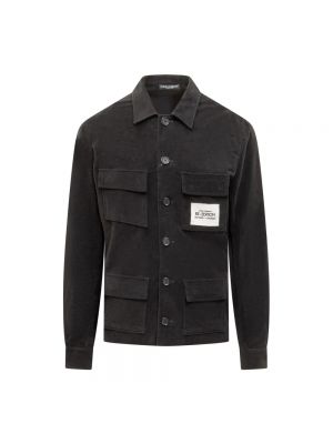 Camicia di cotone Dolce & Gabbana nero