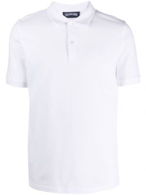 Polo majica s vezom Vilebrequin bijela