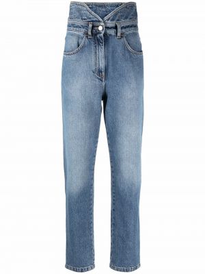 Høy midje tapered fit jeans Philosophy Di Lorenzo Serafini blå