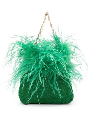 Nákupná taška s perím Oseree zelená