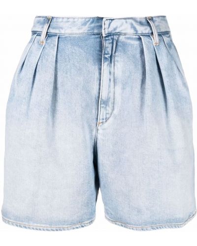 Shorts en jean taille haute Dsquared2 bleu