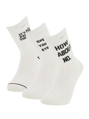 Ponožky s potlačou Defacto sivá