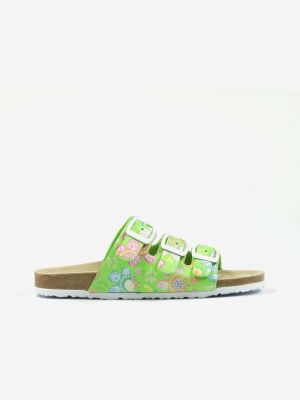 Kvetinové domáce papuče Richter zelená