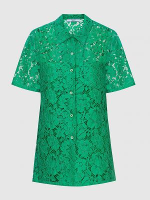 Зеленая рубашка Prada