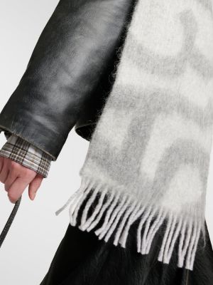 Sciarpa di lana Acne Studios grigio