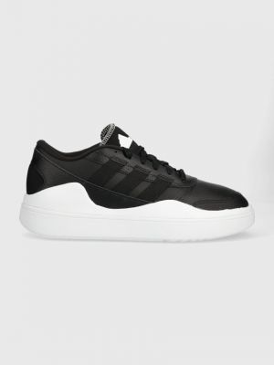 Kožené tenisky Adidas černé